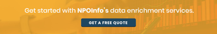Get a free quote for NPOInfo's financial data appending services.