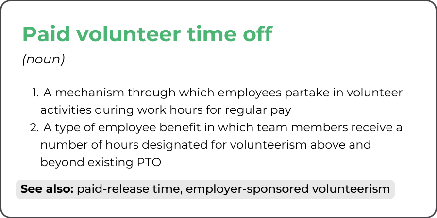 Definition of Volunteer Time Off