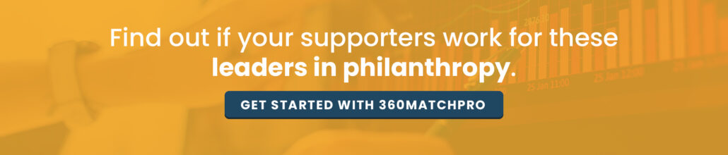 Get support from socially responsible companies with 360MatchPro.